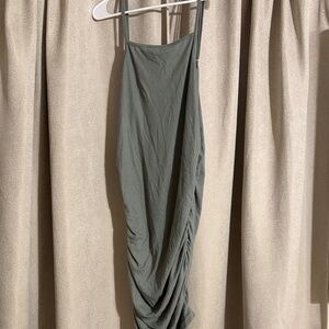 Elegant Olive Green Dress